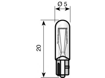 12V 1.20W 5x20mm